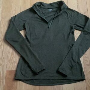 Old Navy Green Fitted Polo Sweatshirt